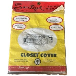 Bogene Vinyl Plastic 24” Closet Cover Sanitize‎ Non-toxic Germ Resistant